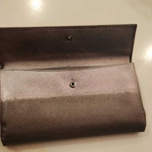 Prada Metallic Gray Wallet..Project Piece? - Picture 11 of 13